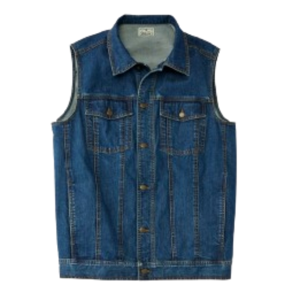 Liberty Blues Denim Vest Sz 8XL